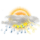 Partly sunny w/ t-storms